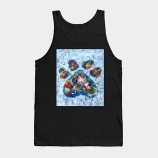 Rainbow Fingerprint Pet Pawprint Tank Top